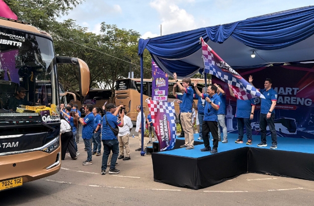 XLSMART Gelar Mudik Gratis Perdana Pasca Merger, 700 Pemudik Diberangkatkan