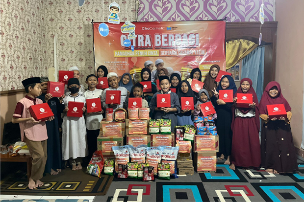 CitraCosmetic Salurkan Ribuan Takjil Selama Ramadan, Tutup dengan Berbagi Bersama Anak Yatim