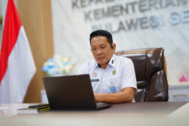 Kakanwil Kemenkum Sulsel Imbau Jajaran Tetap Produktif di Hari Pertama Kerja WFA