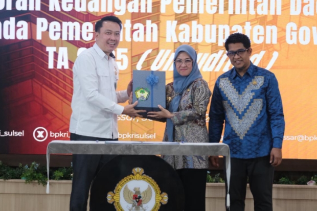 Gowa Serahkan LKPD 2025 ke BPK, Bupati Targetkan WTP ke-14