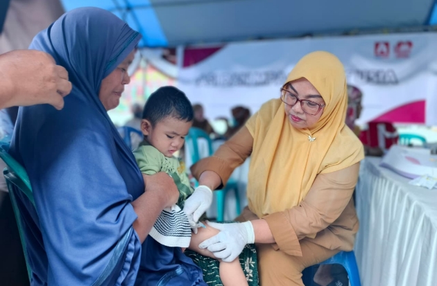Alfamidi Gandeng Puskesmas Samata Berikan Edukasi ASI dan MPASI Tepat Usia