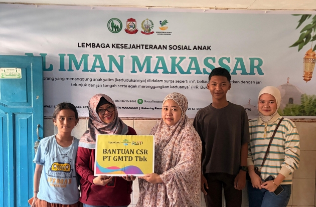 GMTD Salurkan Donasi ke Lima Panti Asuhan di Tanjung Bunga