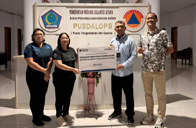 Bank Mandiri Gerak Cepat Bantu Masyarakat Terdampak Gempa di Sulut & Malut