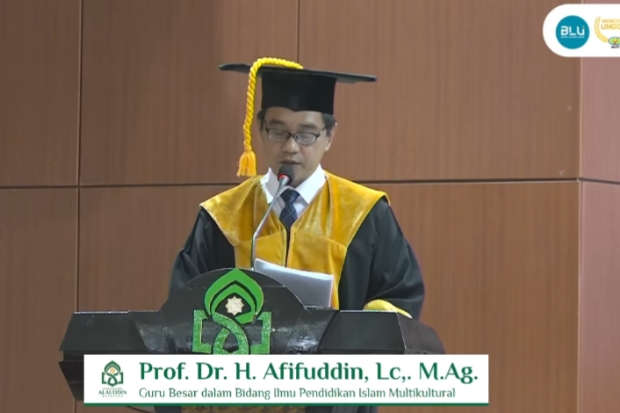 Dikukuhkan jadi Guru Besar, Prof Afifuddin Tawarkan Model Pendidikan Islam Anti-Radikalisme