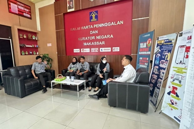 Kemenkum Sulsel Lakukan Monev dan Pengawasan Arsip di BHP Makassar