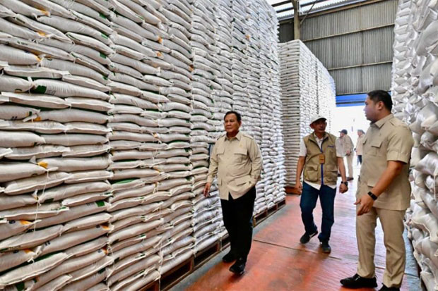 Prabowo Pastikan Stok Beras Aman dan Distribusi Tepat Sasaran