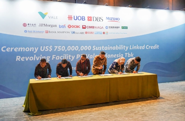 PT Vale Raih Fasilitas Pinjaman Sindikasi Berbasis ESG Senilai US$750 juta