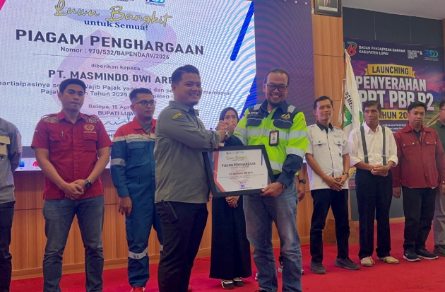 Konsisten Taat Pajak, MDA Kembali Raih Penghargaan dari Pemkab Luwu