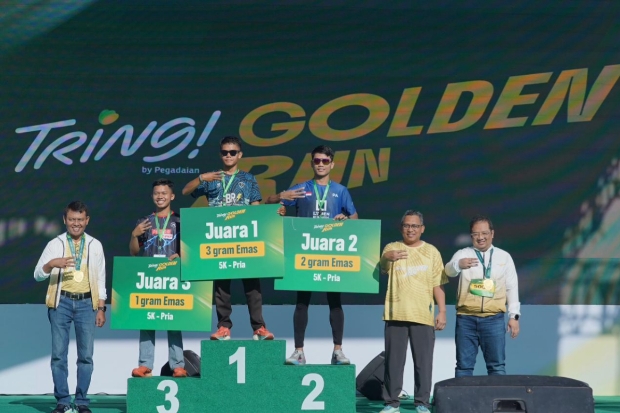 Diikuti Ribuan Pelari, Pegadaian Sukses Gelar Tring Golden Run 2026