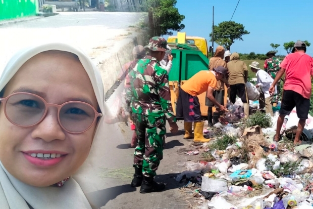 Lurah Empoang Selatan Ubah Sampah Plastik Jadi Paving Block