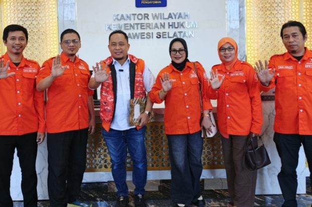 Partai Gerakan Rakyat Sulsel Resmi Resmi Kantongi SKT Kanwil Kemenkum