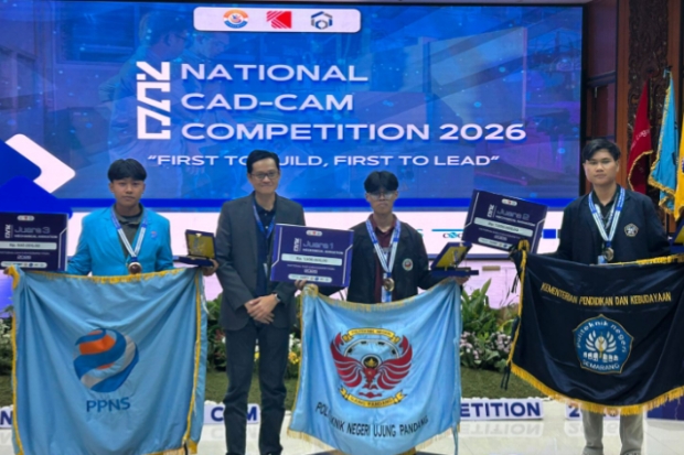 Mahasiswa Teknik Mesin PNUP Sabet 6 Gelar di National CAD-CAM Competition 2026