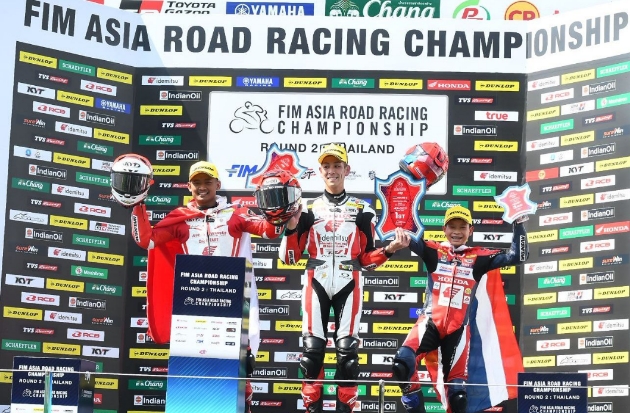 Tampil Kompetitif di Thailand, Pembalap AHRT Raih Podium di ARRC Buriram