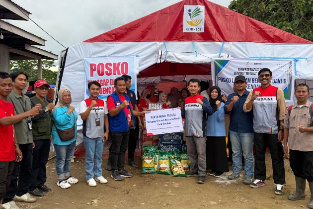 Pertamina Salurkan Bantuan Tanggap Darurat untuk Korban Banjir di Kendari