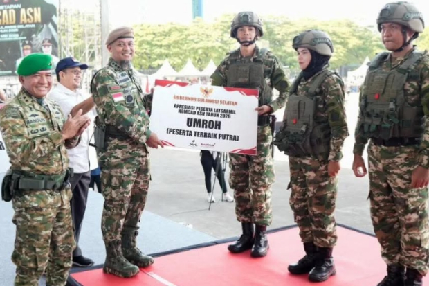 Putra Mantan Bupati Bone Raih Predikat Terbaik Komcad ASN Sulsel, Dapat Hadiah Umrah