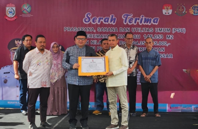 GMTD Serahkan PSU Senilai Rp455 Miliar ke Pemkot Makassar