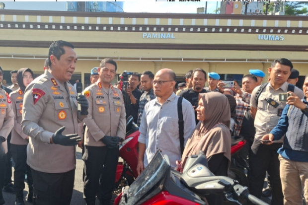 Polda Sulsel Kembalikan 123 Motor dan 1 Mobil Curian kepada Pemilik