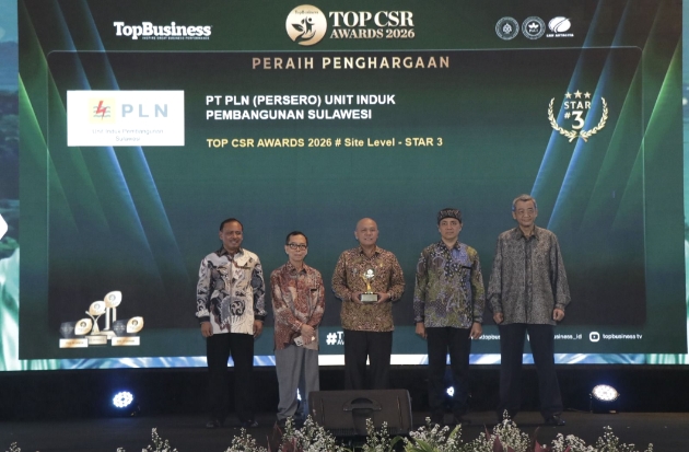 Program Pemanfaatan FABA PLN UIP Sulawesi Raih TOP CSR Awards 2026