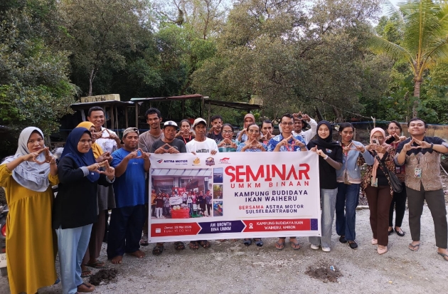 Asmo Sulsel Perkuat UMKM Binaan Lewat Pelatihan Budidaya Ikan di Waiheru
