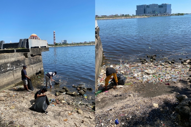 Viral Sampah di Pantai Losari, Satgas Kecamatan Ujung Pandang Langsung Beraksi