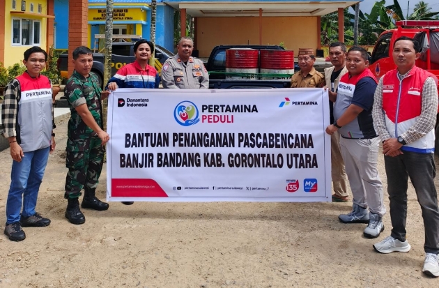 Pertamina Dukung Penanganan Pascabencana di Gorontalo Utara Lewat Bantuan Biosolar