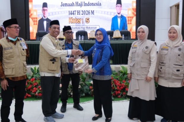 Bupati Husniah Sambut Kepulangan Jemaah Haji Gowa