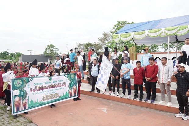 Wakil Bupati Gowa Lepas Ribuan Santri pada Pawai Muharram 1448 Hijriah