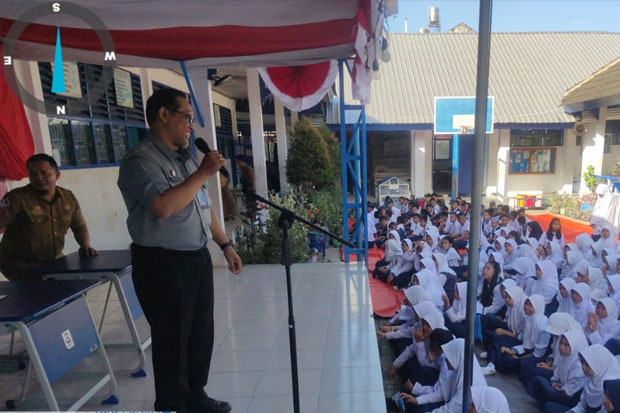 Kemenkum Sulsel Edukasi Pelajar SMPN 48 Makassar Bangun Iklim Sekolah Aman dan Nyaman