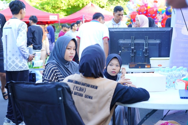 Kemenkum Sulsel Buka Posko Konsultasi Hukum Gratis untuk Warga di Car Free Day Gowa