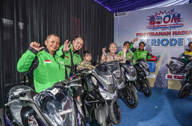 25 Pengemudi Ojol Raih Yamaha Lexi dari Undian MyPertamina