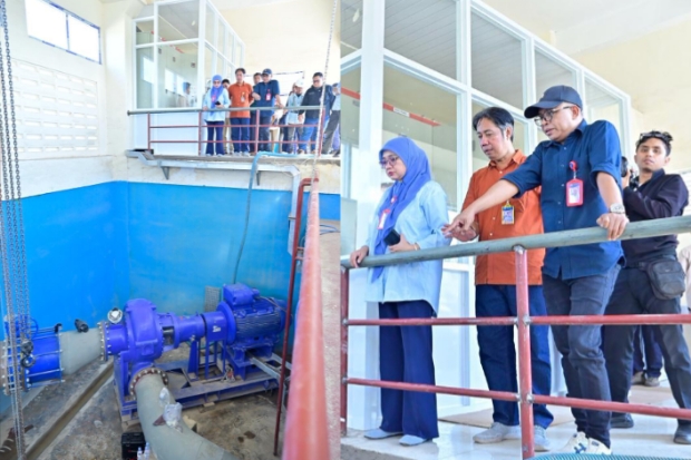 Pompa Intake Manggala Dioperasikan, Pasokan Air Baku Bertambah 300 Liter/Detik