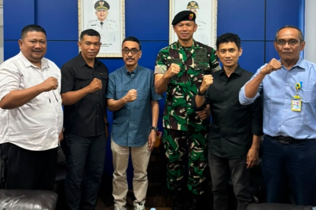 PDAM Makassar dan Yonkav-10 Bahas Peningkatan Layanan Air Bersih Asrama Prajurit