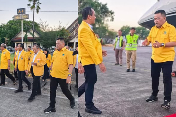 Usman Marham Antar Ketum Bahlil ke Bandara, Apresiasi Muhidin Sukseskan Musda Golkar Sulsel