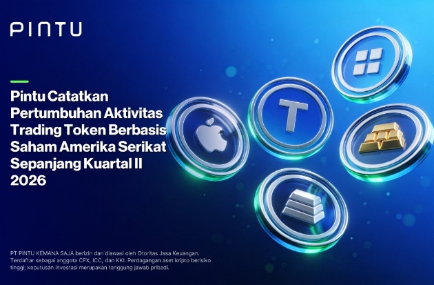 Aktivitas Trading Token Saham AS di PINTU Melonjak pada Kuartal II 2026