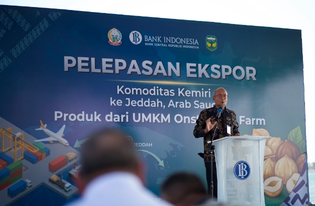BI Sulsel Dampingi OSP Farm Ekspor 10,2 Ton Kemiri ke Arab Saudi