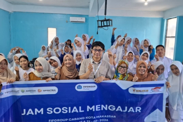 FIFGROUP Gelar Program Jam Sosial Mengajar di Wilayah Cabang Makassar II