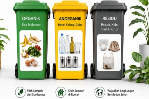 Pemkot Makassar Wajibkan Pemilahan Sampah dari Sumber, Cukup Gunakan Dua Ember