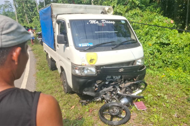 Tabrakan Motor dengan Mobil Pick Up di Malili, Dua Pelajar SMP Tewas