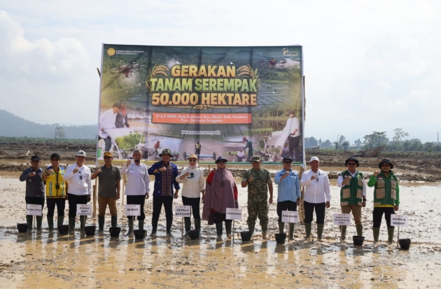 Kementan Genjot Indeks Pertanaman Lewat Gerakan Tanam Serempak di 25 Provinsi