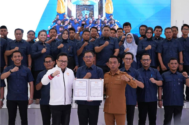 KONI Sidrap Dilantik, Bupati Syahar Targetkan Prestasi Naik di Porprov 2026