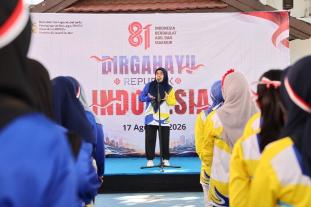 BKKBN Sulsel Gelar Lomba Unik Antar Tim Kerja Semarakkan Hut Ke-81 RI