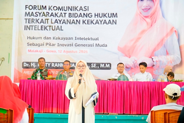 Sosialisasi KI di Gowa, Kemenkum Sulsel Dorong Pelindungan Hukum Produk Lokal