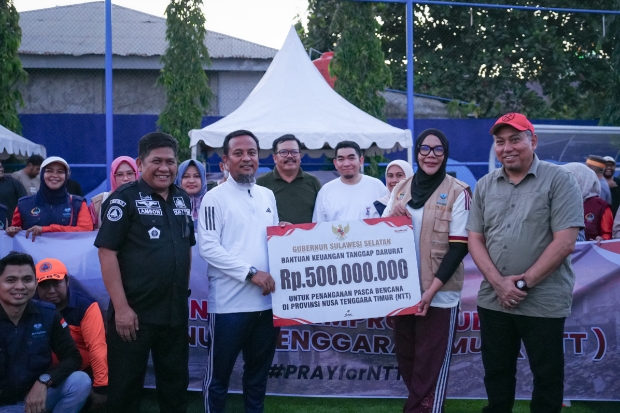Gubernur Sulsel Beri Bantuan Rp500 Juta untuk Korban Gempa NTT