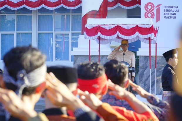 Kanwil Kemenkum Sulsel Peringati Detik-Detik Proklamasi HUT Ke-81 RI