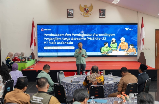 PT Vale Siapkan Perundingan PKB ke-22, Dorong Hubungan Industrial Berkeadilan