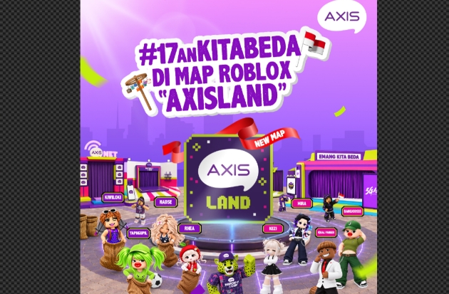 #17anKitaBeda: AXIS Bawa Euforia Kemerdekaan ke Roblox