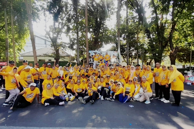 IKA SMADA 82 Makassar Gelar Senam Bersama di CFD Sudirman, Pererat Silaturahmi Alumni
