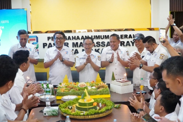 HUT ke-27, Perumda Pasar Makassar Ajak Pegawai Bekerja dengan Hati