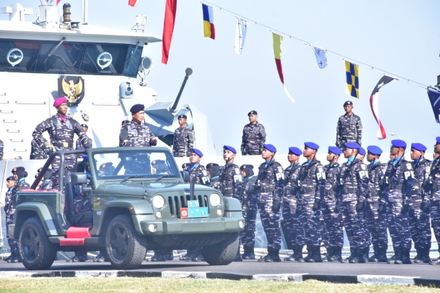 Peringati Hari Jadi Ke-81 TNI AL Tahun 2026, Kodaeral VI Gelar Apel Siaga