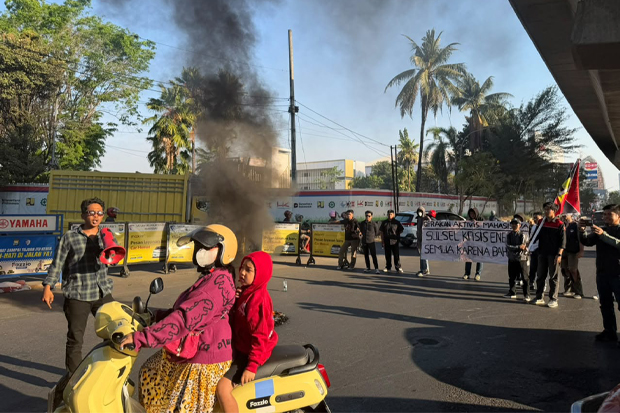 GAM Gelar Aksi Prakondisi, Soroti Kelangkaan BBM dan LPG 3 Kg di Sulsel